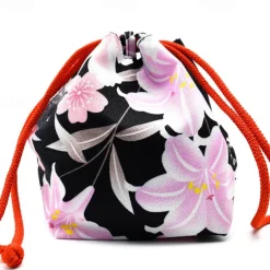 Japanese Anime Women's Kimono Robe Geisha Yukata Sweet Dress Blossom Satin Bathrobe Sleepwear Fans Socks Hair Accessories Purse 5 PCS