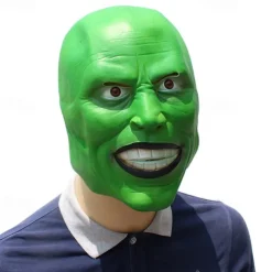 Jekyll In Disguise Jim Carrey Mask Halloween Latex Cosplay Christmas Jekyll Performance Dance Party Mask