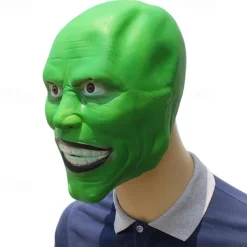 Jekyll In Disguise Jim Carrey Mask Halloween Latex Cosplay Christmas Jekyll Performance Dance Party Mask
