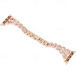 Jewelry Bracelet Compatible with Apple Watch band 38mm 40mm 41mm 42mm 44mm 45mm 49mm Bling Diamond Adjustable Breathable Stainless Steel Rhinestone Strap Replacement Wristband for iwatch Ultra 2