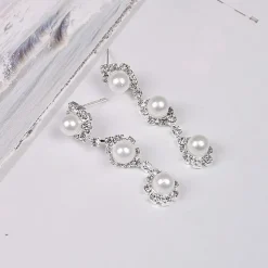 Jewelry Set Bracelet For Women's Crystal Pearl Party Wedding Gift Alloy / Pearl Necklace / Engagement / Valentine