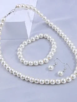 Jewelry Set For Women's Wedding Party Evening Resin Plastic Fancy