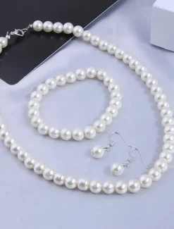 Jewelry Set For Women's Wedding Party Evening Resin Plastic Fancy