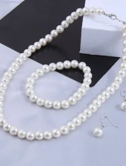 Jewelry Set For Women's Wedding Party Evening Resin Plastic Fancy