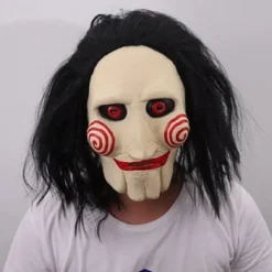 Jigsaw Halloween Mask Halloween Props Funny Scary Costume Adults' Men's Women's Halloween Carnival Easy Halloween Costumes Dress Up