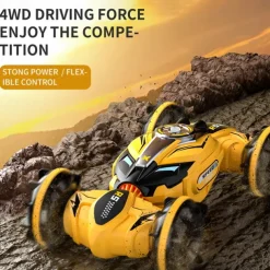 JJRC Amphibious Small Twist Remote Control Vehicle For Children's Four-wheel Drive Gesture Sensing Double-sided Deformation Stunt Vehicle