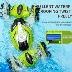 JJRC Amphibious Small Twist Remote Control Vehicle For Children's Four-wheel Drive Gesture Sensing Double-sided Deformation Stunt Vehicle