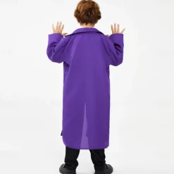 Joker Clown Halloween Coat Pants Vest Joker: Folie à Deux Cosplay Kid's Boys' Carnival Masquerade Party / Evening Easy Halloween Costumes Dress Up
