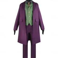 Joker Clown Halloween Coat Pants Cosplay Adults' Men's Carnival Masquerade Party / Evening Easy Halloween Costumes Dress Up