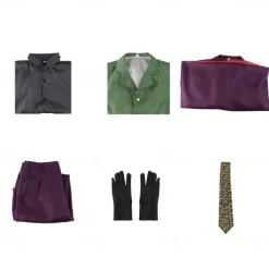 Joker Clown Halloween Coat Pants Cosplay Adults' Men's Carnival Masquerade Party / Evening Easy Halloween Costumes Dress Up