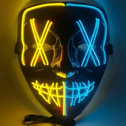 Joker Clown Halloween Halloween Props LED Mask V for Vendetta Carnival Mask Funny Halloween Adults' Men's Women's Halloween Carnival Mardi Gras Easy Halloween Costumes Dress Up