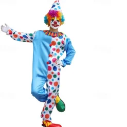 Joker Clown Halloween Outfits Costume Circus Carnival Costume Cosplay Adults' Men's Women's Halloween Carnival Mardi Gras Performance Party Easy Halloween Costumes Dress Up
