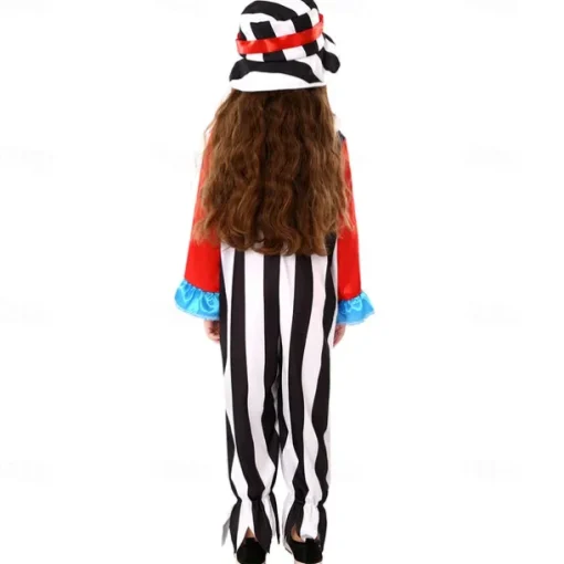 Joker Clown Halloween Outfits Costume Jumpsuit Circus Carnival Costume Cosplay Costume Kid's Boys' Girls' Halloween Carnival Mardi Gras Performance Party Easy Halloween Costumes Dress Up