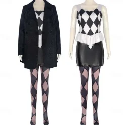 Joker: Folie à Deux Joker 2 Harley Quinn Skirt Coat Cosplay Costume Movie Cosplay for Women's Adults Carnival Masquerade Party / Evening