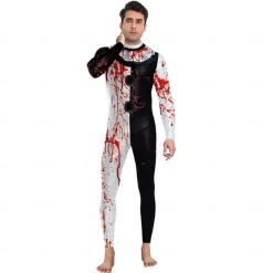 Joker Halloween Costume Bodysuit Terrifier Scary Costume Adults' Men's Carnival Party / Evening Easy Halloween Costumes Dress Up