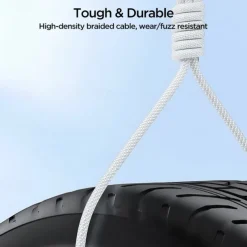 Joyroom Lightning Cable 30W 3.3ft USB C to Lightning 3 A Fast Charging Nylon Braided Durable Soft Touch For iPhone Phone Accessory