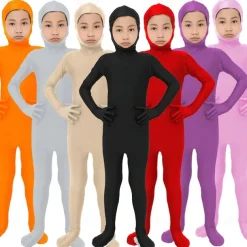 Jumpsuit Bodysuit Carnival Costume Full Body Suit Kings Day Men's Men Little Girl Anklet Cuff Charm N / A Lycra Spandex Costume for New Year Kids Kid's