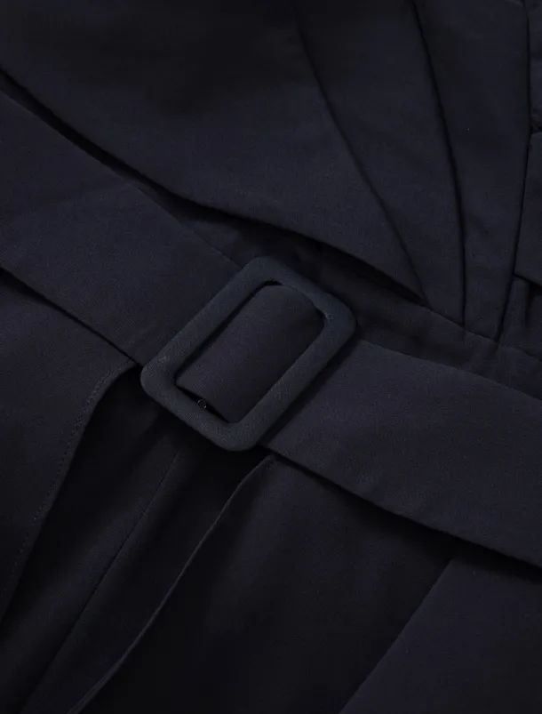 Jumpsuit Mother of the Bride Formal Wedding Guest Elegant Party Scoop Neck Off Shoulder Ankle Length Stretch Fabric 3/4 Length Sleeve with Sash / Ribbon