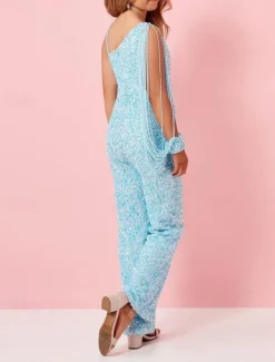 Jumpsuits Floor Length Flower Girl Dress Birthday Girls Cute Prom Dress Sequined with Tassel Star Fit 3-16 Years dress to impress