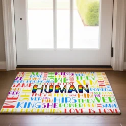 June Pride Month Gay Pride Month LGBTQ LGBT Rainbow Doormat Non-Slip Oil Proof Rug Indoor Outdoor Mat Bedroom Decor Bathroom Mat Entrance Rug