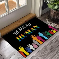June Pride Month Gay Pride Month LGBTQ LGBT Rainbow Doormat Non-Slip Oil Proof Rug Indoor Outdoor Mat Bedroom Decor Bathroom Mat Entrance Rug