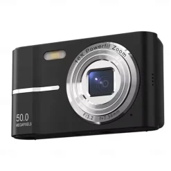 4K Digital Camera 50MP 16X Digital Zoom Camera 2.4-inch IPS Screen Face Detection Flash Camera Motion Detection Timer Camera