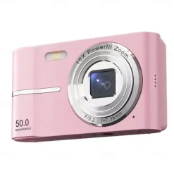 4K Digital Camera 50MP 16X Digital Zoom Camera 2.4-inch IPS Screen Face Detection Flash Camera Motion Detection Timer Camera