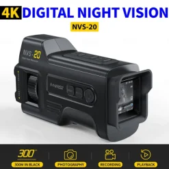 4K Digital Night Vision 300M Full-Dark Viewing Day Night Use 6X Zoom Support 36MP Resolution Photo Taking 4K Video Recording