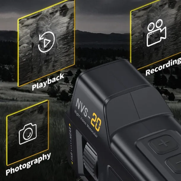 4K Digital Night Vision 300M Full-Dark Viewing Day Night Use 6X Zoom Support 36MP Resolution Photo Taking 4K Video Recording