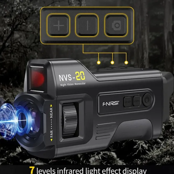 4K Digital Night Vision 300M Full-Dark Viewing Day Night Use 6X Zoom Support 36MP Resolution Photo Taking 4K Video Recording