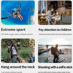 4K Dual-Lens WiFi Mini Camera - Indoor Smart Home Security Camera with Infrared Night Vision, Motion Detection, HD Video Recorder