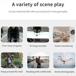 4K Dual-Lens WiFi Mini Camera - Indoor Smart Home Security Camera with Infrared Night Vision, Motion Detection, HD Video Recorder