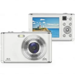 4K Front and Rear Dual Camera Digital Camera 16x Efficient Zoom 2.8 Inch Screen Autofocus Selfie Camera Front Camera Point and Shoot Camera
