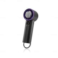 K52 Handheld Cooling Fan with Ice Porcelain Refrigeration, 13000rpm Motor, 100-Speed Stepless Control, Foldable Design, LED Display, and Type-C Charging – Portable Mini Fan for Summer Travel & Office