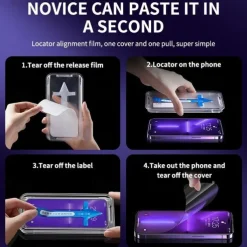 8K High End Tempered Glass For IPhone 15 14 13 12 11 Pro Max XS MAX X XR Screen Protector With Alignment Mounting Cover