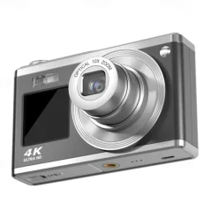 4k Optical Zoom Digital Camera Point and Shoot Digicam with Dual Display Compact Travel Camera