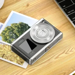 4k Optical Zoom Digital Camera Point and Shoot Digicam with Dual Display Compact Travel Camera