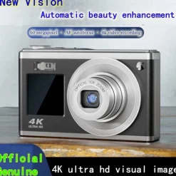 4k Optical Zoom Digital Camera Point and Shoot Digicam with Dual Display Compact Travel Camera