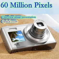 4k Optical Zoom Digital Camera Point and Shoot Digicam with Dual Display Compact Travel Camera