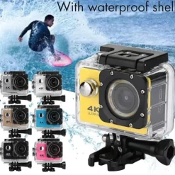 4K Ultra HD Action Camera 4K/30fps WiFi 2 inch 170D Underwater Waterproof Helmet Video Recording Sport Cameras Outdoor Camcorders