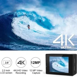 4K Ultra HD Action Camera 4K/30fps WiFi 2 inch 170D Underwater Waterproof Helmet Video Recording Sport Cameras Outdoor Camcorders