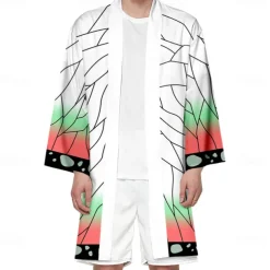 Kamado Nezuko Kamado Tanjirou Japanese Uniform Anime Cartoon Anime 3D 3D Harajuku Graphic For Men's Adults' Back To School 3D Print