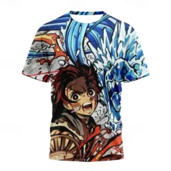 Kamado Tanjiro T-shirt 3D Graphic For Couple's Men's Women's Adults' 3D Print