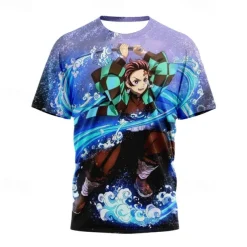 Kamado Tanjiro T-shirt 3D Graphic For Couple's Men's Women's Adults' 3D Print