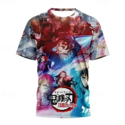 Kamado Tanjiro T-shirt 3D Graphic For Couple's Men's Women's Adults' 3D Print