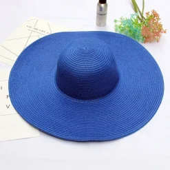 Kentucky Derby Hat Hats Straw Straw Hat Sun Hat Casual Holiday Beach Elegant Vintage Style With Ruching Pure Color Headpiece Headwear