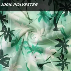 Kentucky Derby Men's Hawaiian Polo Shirts Golf Shirt Short Sleeve Polo Shirts Collared Shirts Beach Wear Vacation Wear Tropical Wear Party Outfits Buttons 3D Print Spring & Summer Green