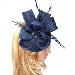 Kentucky Fascinators Hats for Women - Vintage Tea Party Attire Outfit Headband Church Veil Derby Hat for Women