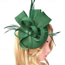 Kentucky Fascinators Hats for Women - Vintage Tea Party Attire Outfit Headband Church Veil Derby Hat for Women
