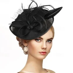 Kentucky Fascinators Hats for Women - Vintage Tea Party Attire Outfit Headband Church Veil Derby Hat for Women